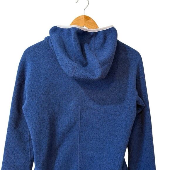 Stio Hoodie Womens Small Navy Sweetwater Fleece Thumbholes 1/4 Zip Sweatshirt - Picture 4 of 11
